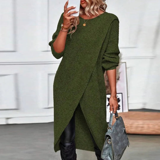 Samantha | Effen kleurige jurk