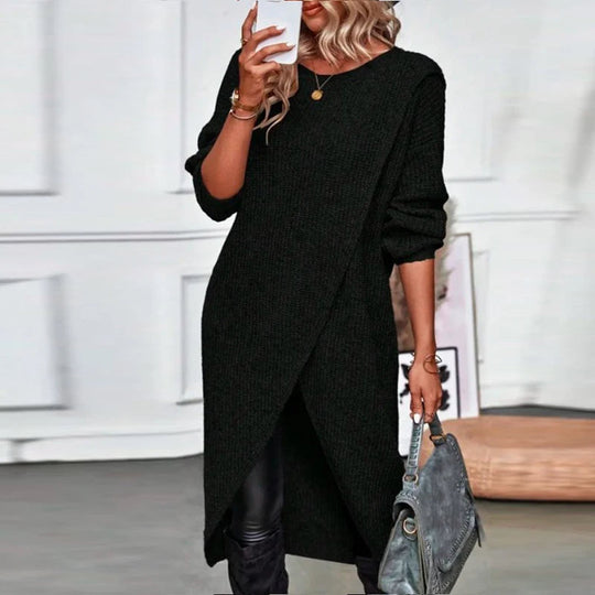 Samantha | Effen kleurige jurk