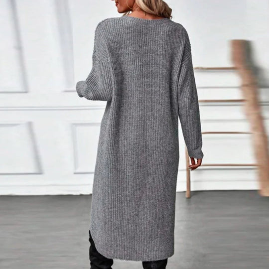 Samantha | Effen kleurige jurk