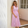 Charlotte | Gestreepte elegante zomerjurk