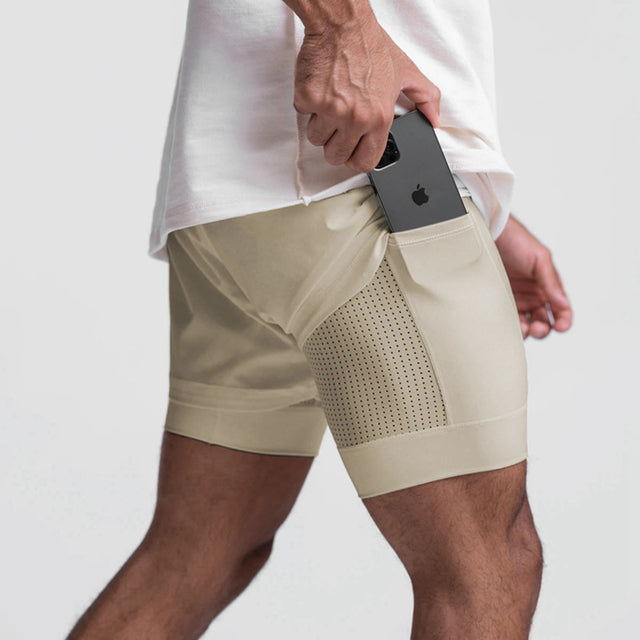 Ademende en comfortabele fitnessshort voor heren