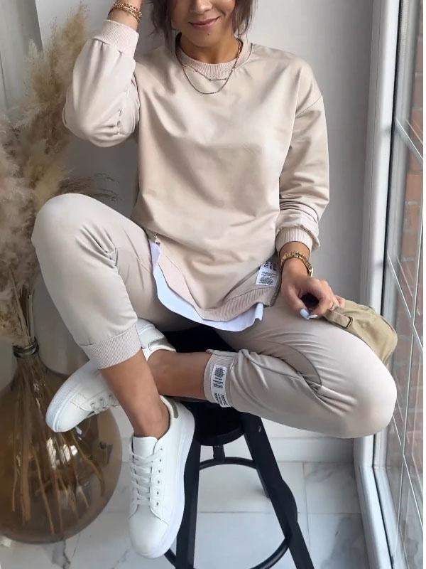 Katja | Trendy sweatshirt en broeken set